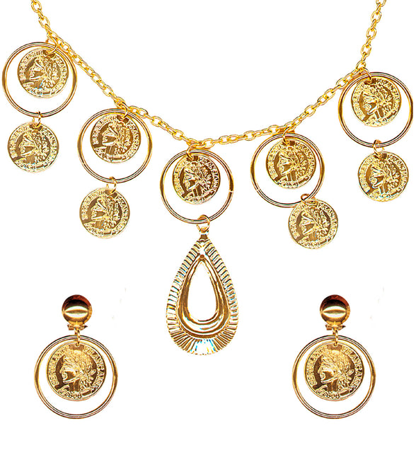 Widmann SRL Zigeuner ketting en oorbellen