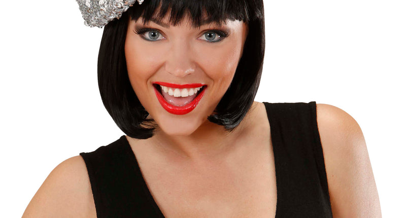 Widmann SRL Zilveren baret pailletten glitter muts