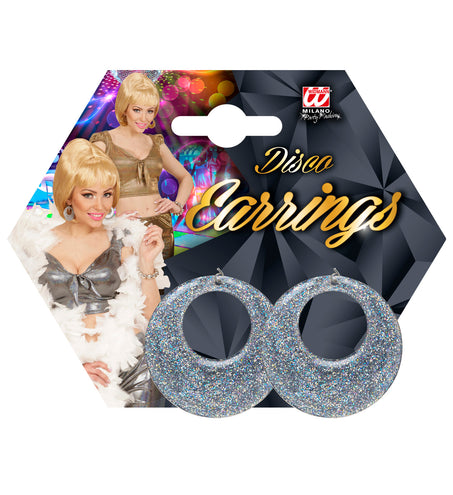Widmann SRL Zilveren glitter oorringen