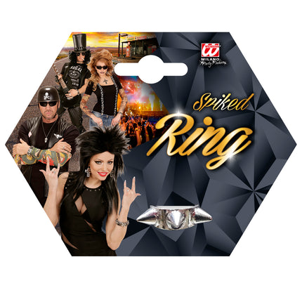 Widmann SRL Zilveren ring met 3 spikes