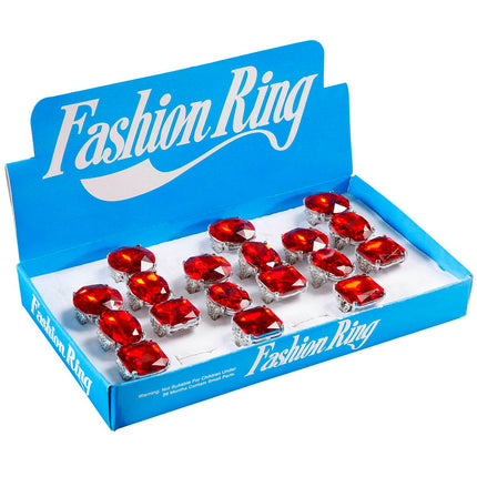 Widmann SRL Zilveren ring met rode gemsteen