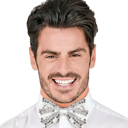 Widmann SRL Zilveren strik pailletten