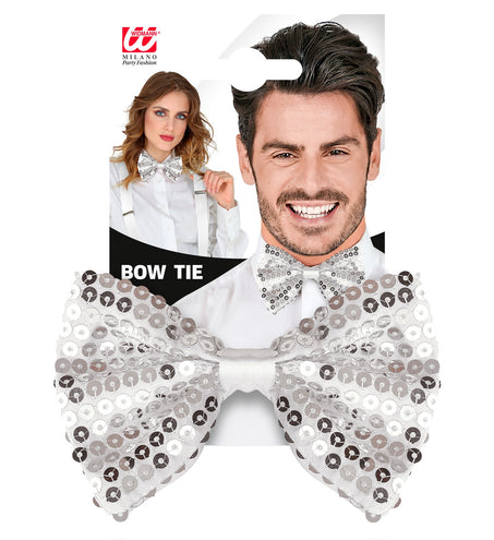 Widmann SRL Zilveren strik pailletten