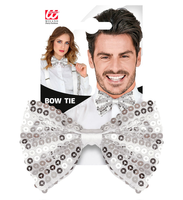 Widmann SRL Zilveren strik pailletten