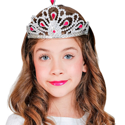 Widmann SRL Zilveren tiara met steentjes Rina