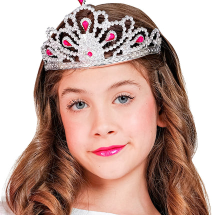 Widmann SRL Zilveren tiara met steentjes Rina