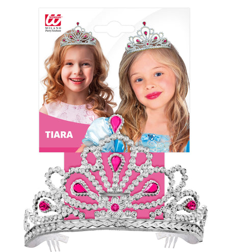 Widmann SRL Zilveren tiara met steentjes Rina