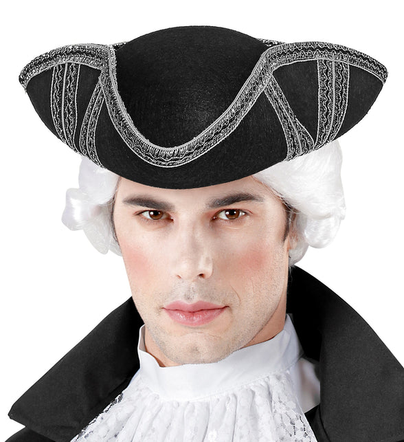 Widmann SRL Zilveren tricorn piraat