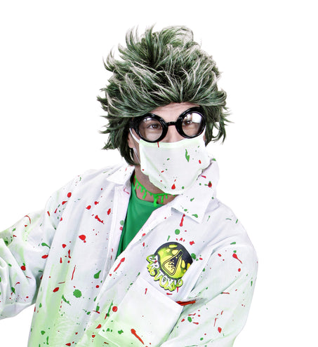Widmann SRL Zombie Dracula pruik groen