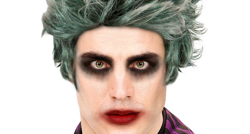 Widmann SRL Zombie Dracula pruik groen