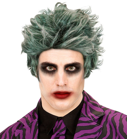 Widmann SRL Zombie Dracula pruik groen