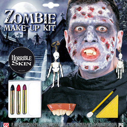 Widmann SRL Zombie make-up set met accessoires