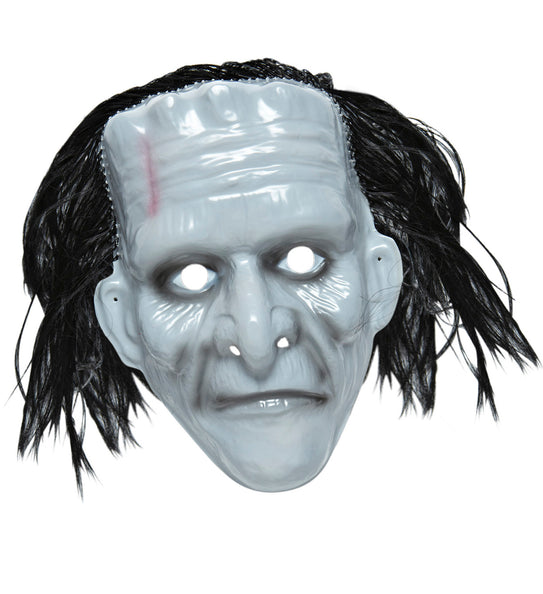 Widmann SRL Zombie monster masker grijs met haar