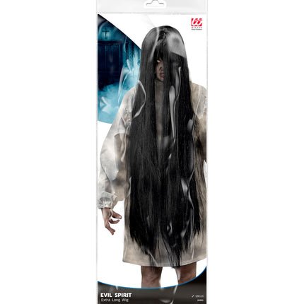 Widmann SRL Zombie pop geest pruik zwart