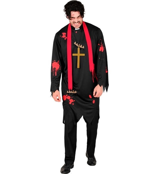 Widmann SRL Zombie priester kostuum horror Henk