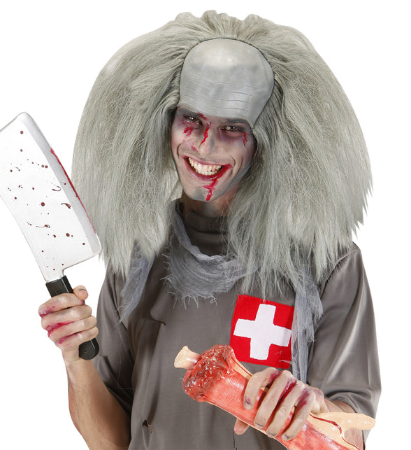 Widmann SRL Zombie professor pruik dokter grijs