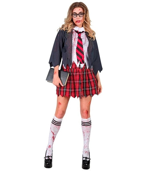 Widmann SRL Zombie schoolmeisje kostuum Emma dames