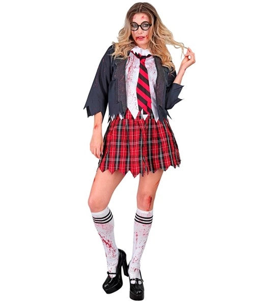 Widmann SRL Zombie schoolmeisje kostuum Emma dames