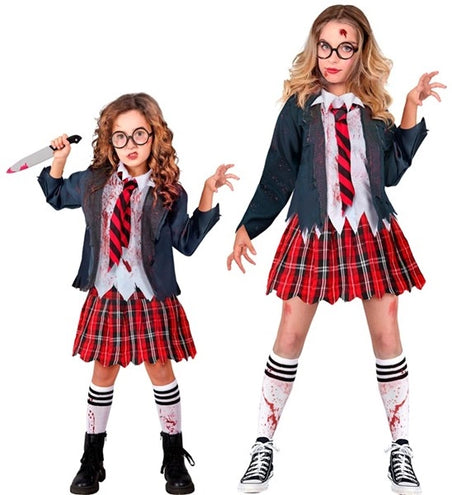 Widmann SRL Zombie schoolmeisje kostuum Emma kinderen