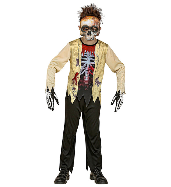 Widmann SRL Zombie skelet pak Karel kinderen