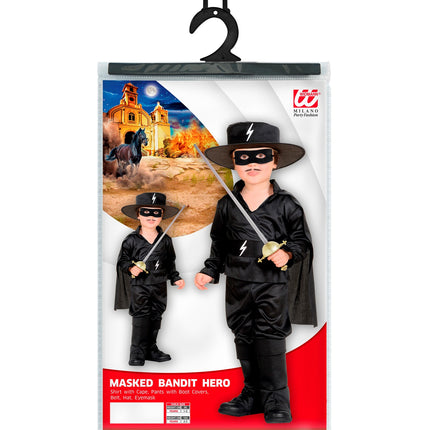Widmann SRL Zorro kostuum bandiet baby