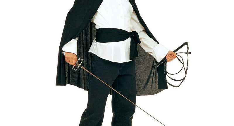 Widmann SRL Zorro verkleedset met cape hoed masker en riem