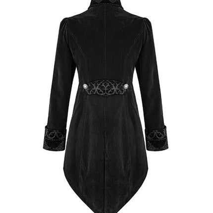 Widmann SRL Zwart fluwelen gothic jas dame Vera