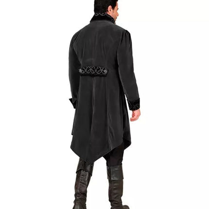 Widmann SRL Zwart fluwelen gothic jas heren Julia