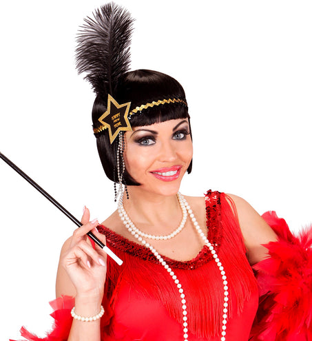 Widmann SRL Zwart gouden nieuwjaars haarbandjes