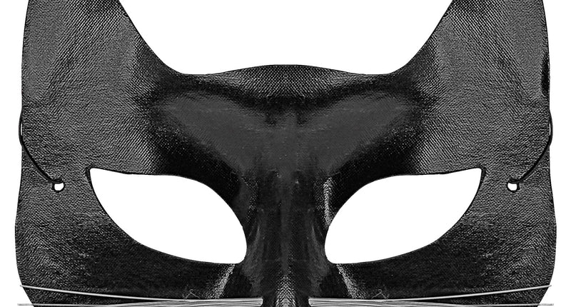 Widmann SRL Zwart katten oogmasker