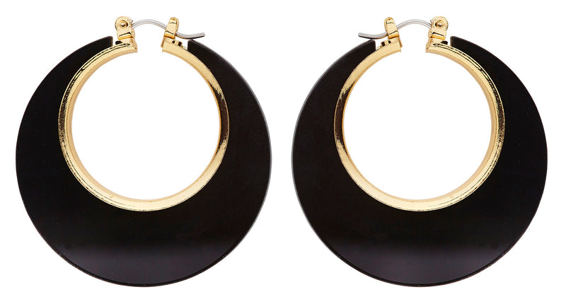 Widmann SRL Zwart met gouden oorringen