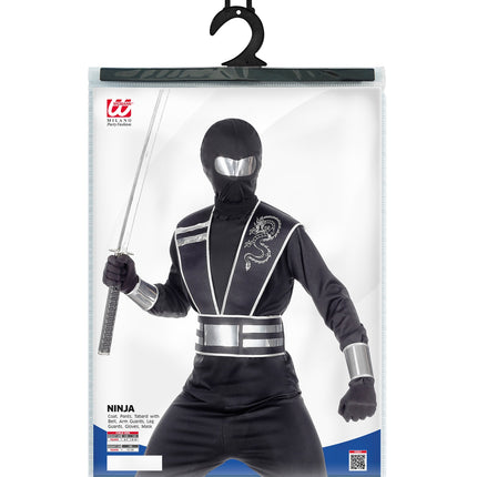 Widmann SRL Zwart ninja pak voor kinderen