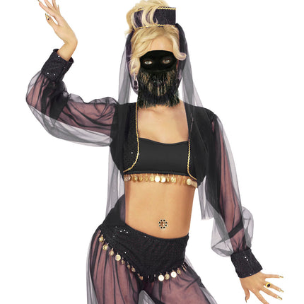 Widmann SRL Zwart odalisk oogmasker