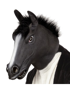 Widmann SRL Zwart paarden masker voor party's