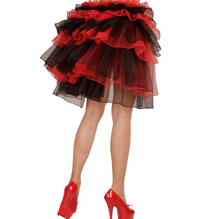 Widmann SRL Zwart-rode Gothic omslag rokjes