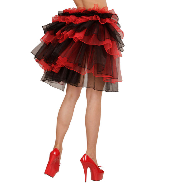 Widmann SRL Zwart-rode Gothic omslag rokjes