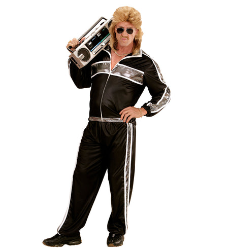 Widmann SRL Zwart trainingspak voor carnaval