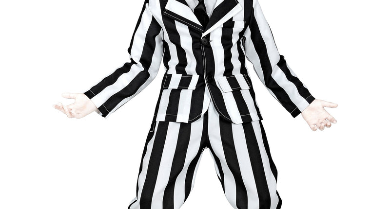 Widmann SRL Zwart wit gestreept kostuum kinderen