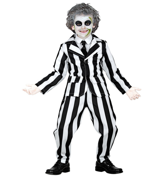 Widmann SRL Zwart wit gestreept kostuum kinderen