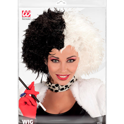 Widmann SRL Zwart witte carnavalspuik