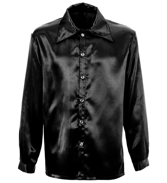 Widmann SRL Zwarte blouse disco Bart heren