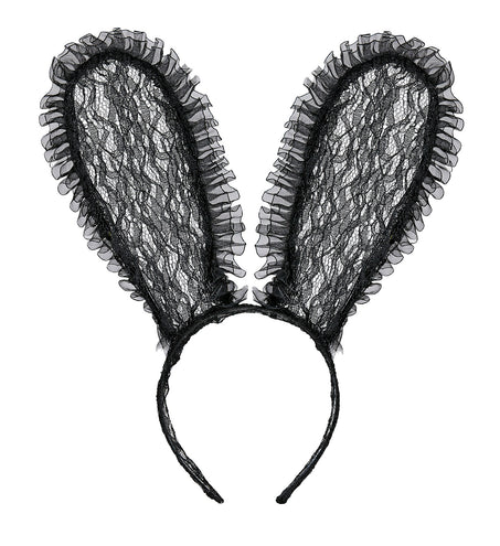 Widmann SRL Zwarte bunny oren kant