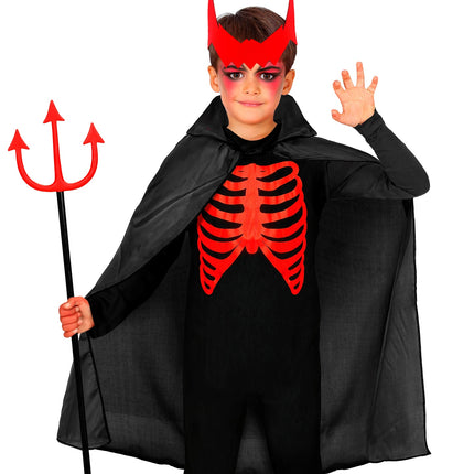 Widmann SRL Zwarte cape 90 cm kinderen