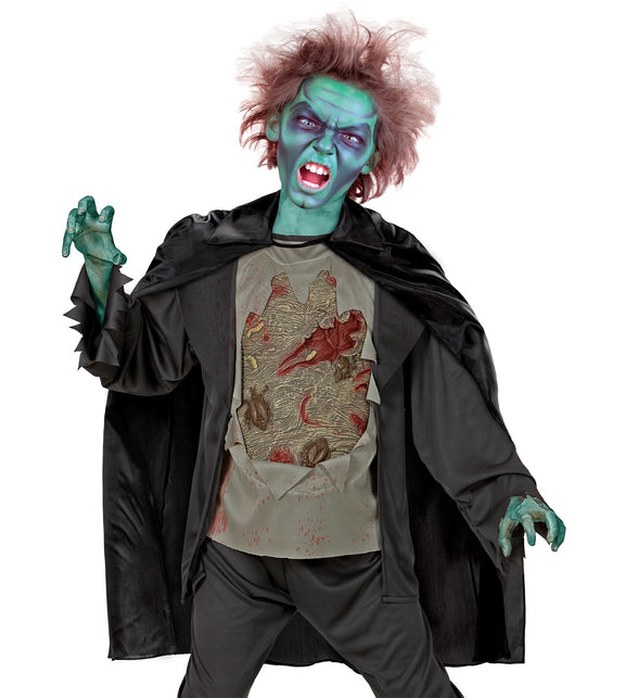 Widmann SRL Zwarte cape 90 cm kinderen