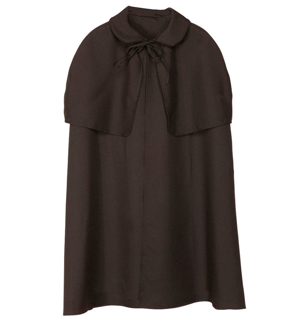 Widmann SRL Zwarte cape met kraag luxe