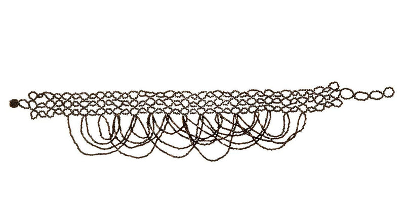 Widmann SRL Zwarte Choker Met Pareltjes