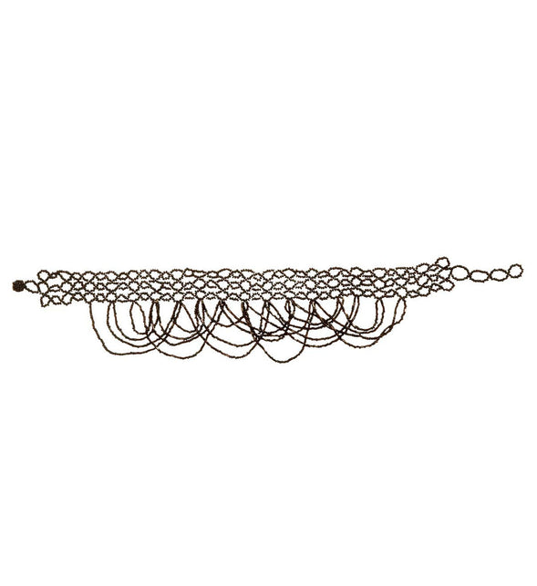 Widmann SRL Zwarte Choker Met Pareltjes