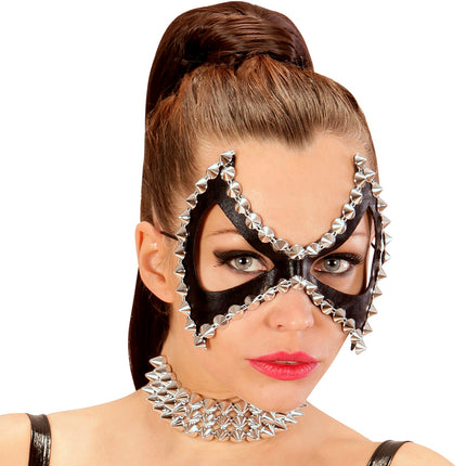 Widmann SRL Zwarte diabolo oogmaskers