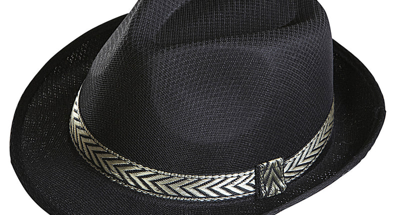 Widmann SRL zwarte fedora panama