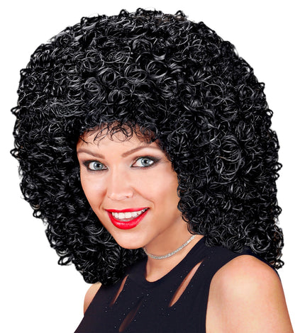 Widmann SRL Zwarte Gabrielle pruik